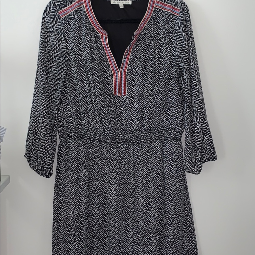 Daniel Rainn 3 Quarter Sleeve Mid Thigh Dress